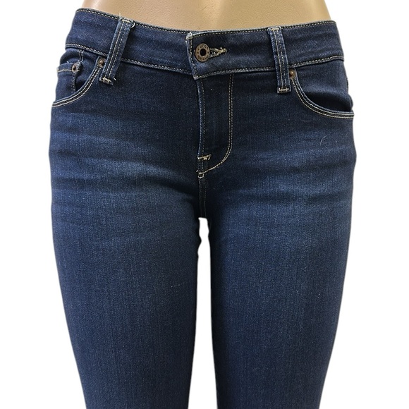 Lucky Brand Lolita Orta Boot Cut Denim Dark Wash Blue Jeans Womens 27 Waist sz 4 - Picture 6 of 14
